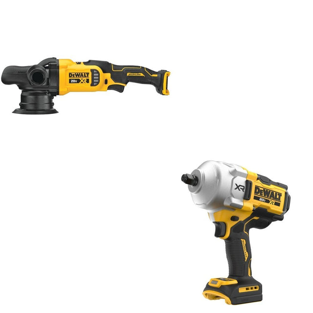 DeWalt DCF961B 20V MAX XR 1/2 in. High Torque Impact Wrench W/ DCM848B Random Orbit Polisher