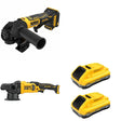 DeWalt DCM848B 20V MAX XR 5 in. Random Orbit Polisher W/ DCB2104-2 and DCG402B Angle Grinder
