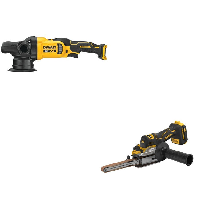 DeWalt DCM848B 20V MAX XR 5 in. Random Orbit Polisher W/ DCM200B Bandfile Sander