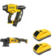 DeWalt DCN920B 21-Degree Framing Nailer W/ DCM848B Random Orbit Polisher and DCB2104-2