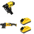 DeWalt DCN930B 30-Degree Framing Nailer W/ DCM848B Random Orbit Polisher and DCB2104-2