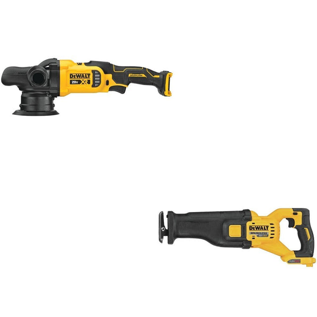 DeWalt DCS389B 60V MAX Reciprocating Saw W/ DCM848B Random Orbit Polisher