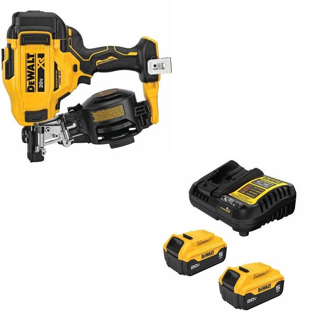 DeWalt DCN45RNB Roofing Nailer Kit W/ FREE DCB205-2C Battery Kit
