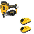 DeWalt DCN45RNB 20V MAX 15-Degree Roofing Nailer W/ DCB2104-2 POWERPACK 4Ah 2-Pack