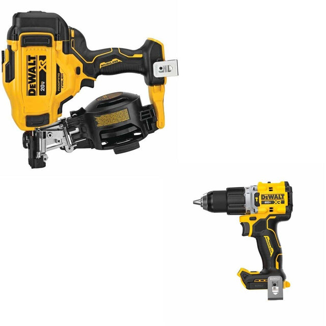DeWalt DCN45RNB 20V MAX 15-Degree Roofing Nailer W/ DCD806B Hammer Drill