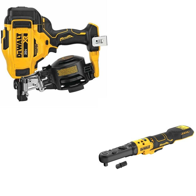 DeWalt DCN45RNB 20V MAX 15-Degree Roofing Nailer W/ DCF510B Sealed Head Ratchet