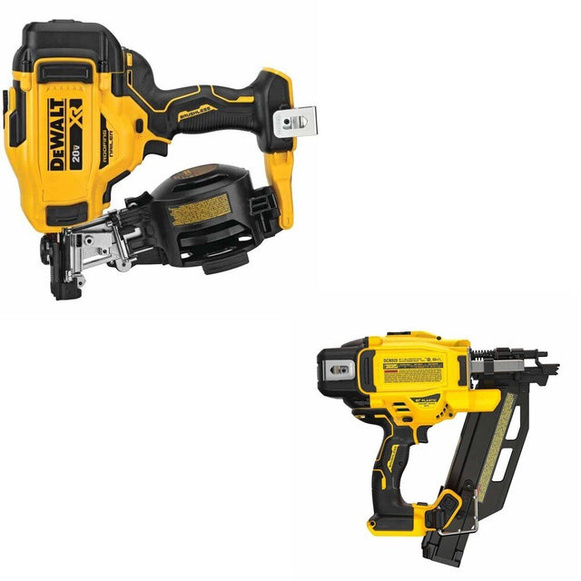 DeWalt DCN920B 20V MAX XR 21-Degree Framing Nailer W/ DCN45RNB Roofing Nailer