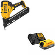 DeWalt DCN650B 20V MAX XR 15Ga Nailer, Bare W/ DCBP034C 20V MAX Starter Kit