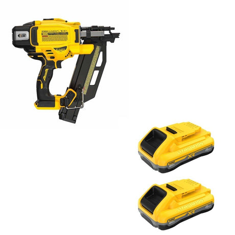 DeWalt DCN920B 20V MAX XR 21-Degree Framing Nailer W/ DCB2104-2 POWERPACK 4Ah 2-Pack