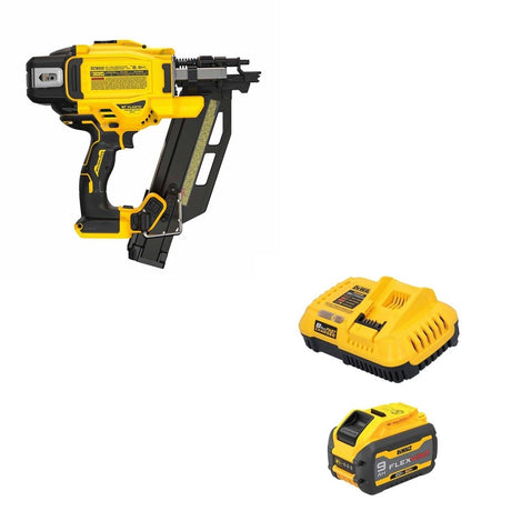 DeWalt DCN920B 20V MAX XR 21-Degree Framing Nailer W/ DCB609C FLEXVOLT 9.0Ah Kit