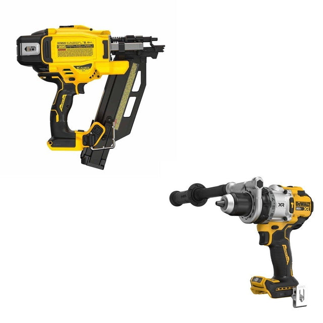 DeWalt DCN920B 20V MAX XR 21-Degree Framing Nailer W/ DCD1007B Hammer Drill