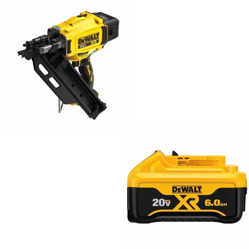 DeWalt DCN930B 20V MAX XR 30-Degree Framing Nailer W/ DCB206 6.0Ah Battery