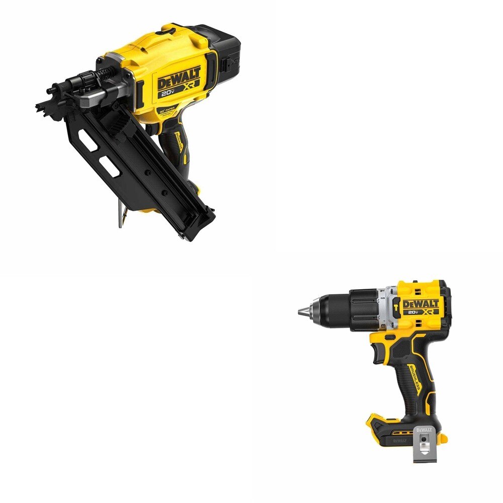 DeWalt DCN930B 20V MAX XR 30-Degree Framing Nailer W/ DCD806B Hammer Drill
