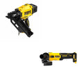 DeWalt DCN930B 20V MAX XR 30-Degree Framing Nailer W/ DCG407B Slide-Switch Grinder