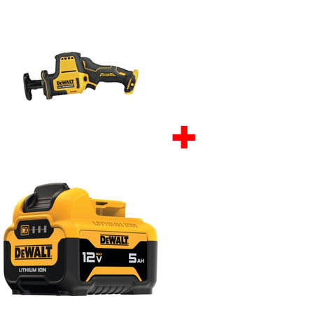 DeWalt DCS312B XTREME 12V MAX Reciprocating Saw w/ FREE DCB126 5Ah BATTERY