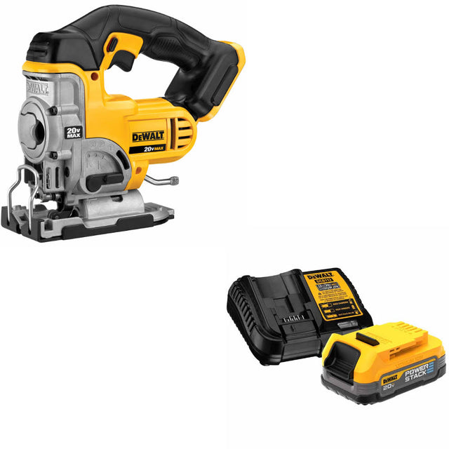 DeWalt DCS331B 20V MAX Jig Saw, Bare W/ FREE DeWalt DCBP034C 20V MAX Starter Kit