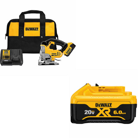 DeWalt DCS331M1 20V MAX Jig Saw Kit W/ FREE DCB206 20V MAX 6.0Ah Battery