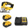 DeWalt DCS334B Jig Saw Kit W/ FREE DCB205-2 Battery, 2 Pack and FREE DCB1104 Charger