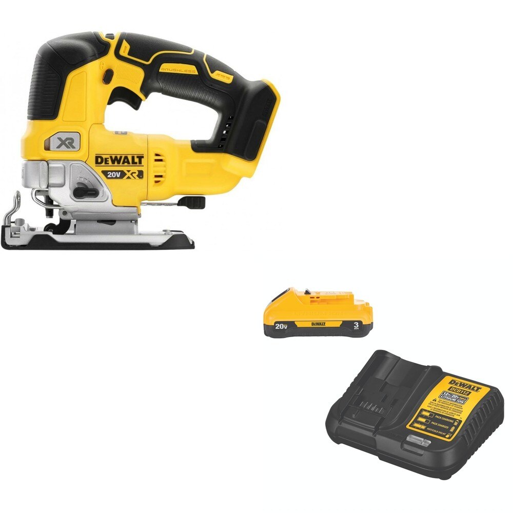 DeWalt DCS334B 20V MAX XR Jig Saw W/ DCB230C 3.0Ah Starter Kit