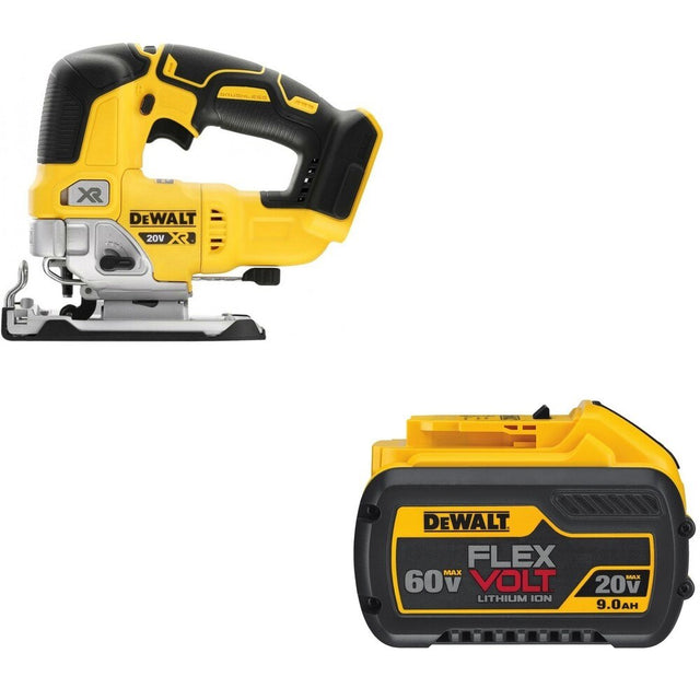 DeWalt DCB609 FLEXVOLT 20V/60V MAX 9.0Ah Battery W/ DCS334B Jig Saw