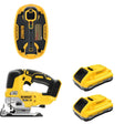 DeWalt DCB2104-2 POWERPACK 4Ah 2-Pack W/ DCE592B Vacuum Lifter and DCS334B Jig Saw