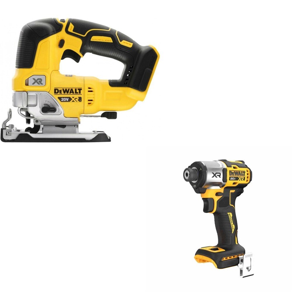 DeWalt DCS334B 20V MAX XR Jig Saw W/ DCF845B 3-Speed Impact Driver