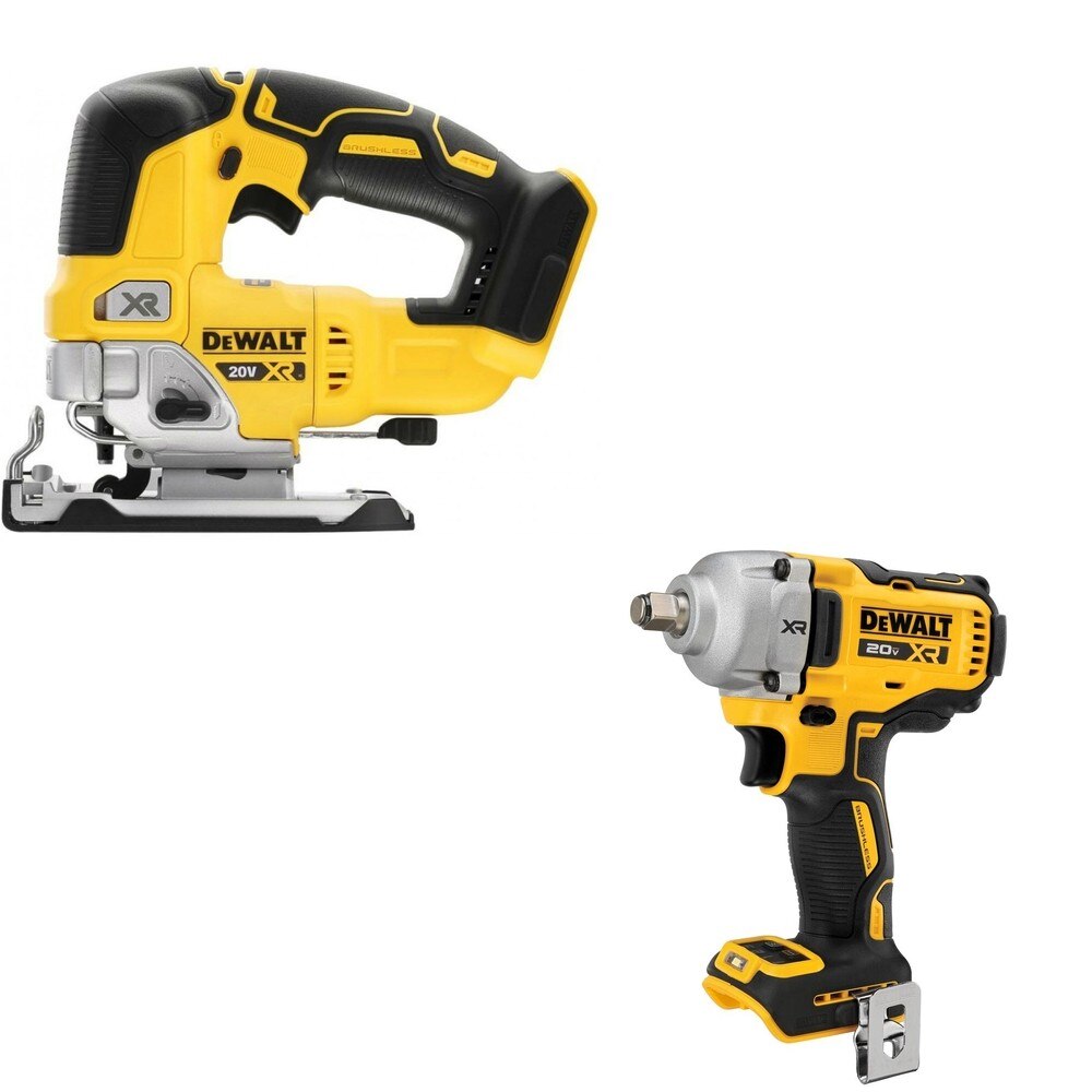 DeWalt DCF891B 20V MAX XR 1/2 in. Mid-Range Impact Wrench W/ DCS334B Jig Saw