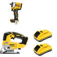 DeWalt DCB2104-2 POWERPACK 4Ah 2-Pack W/ DCF921B ATOMIC Impact Wrench and DCS334B Jig Saw