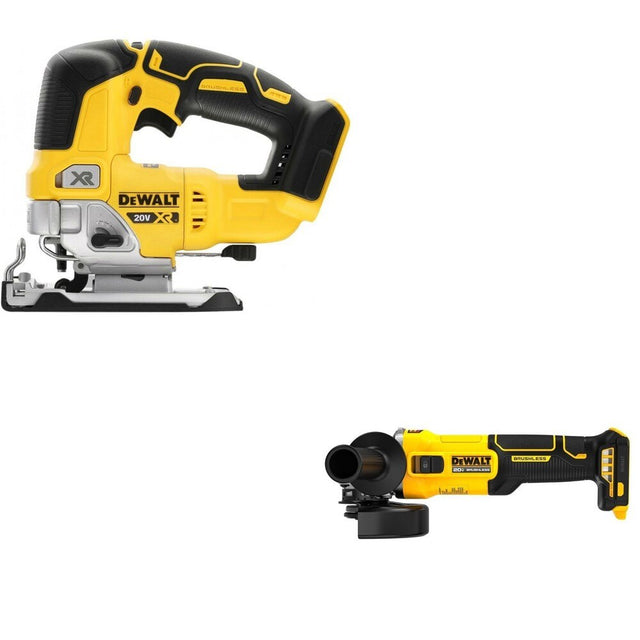 DeWalt DCS334B 20V MAX XR Jig Saw W/ DCG407B Slide-Switch Grinder