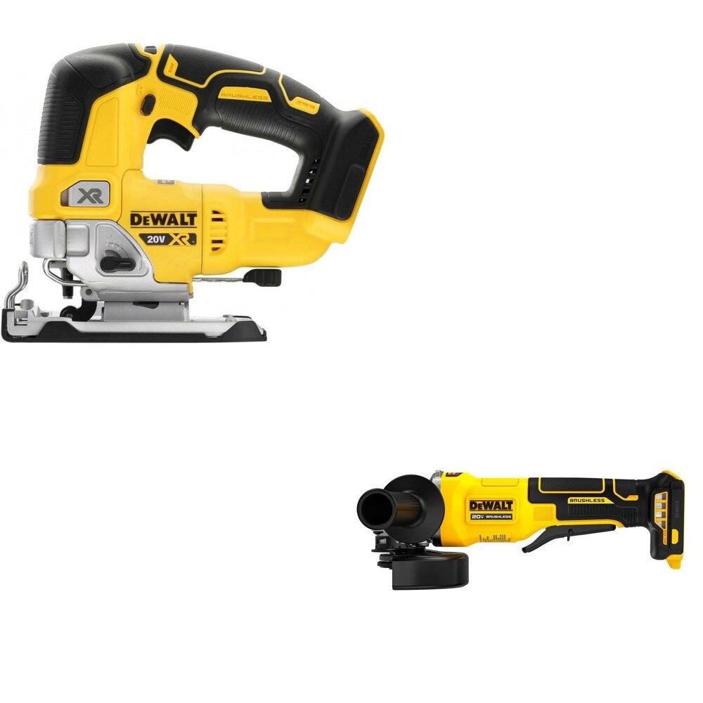 DeWalt DCS334B 20V MAX XR Jig Saw W/ DCG408B Paddle-Switch Grinder