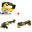 DeWalt DCS334B 20V Jig Saw, Bare w/ DCG418B 60V Grinder & FREE Multi-Tool
