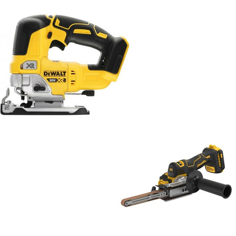 DeWalt DCM200B 20V MAX XR Bandfile Sander W/ DCS334B Jig Saw