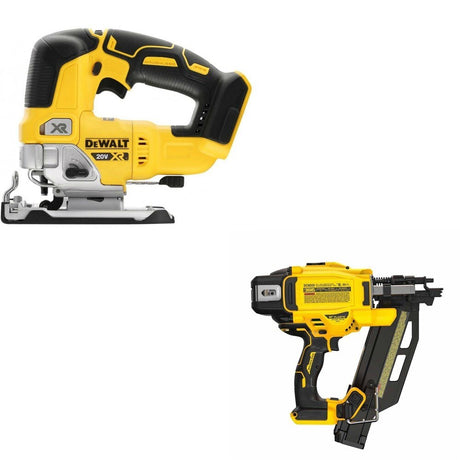 DeWalt DCN920B 20V MAX XR 21-Degree Framing Nailer W/ DCS334B Jig Saw