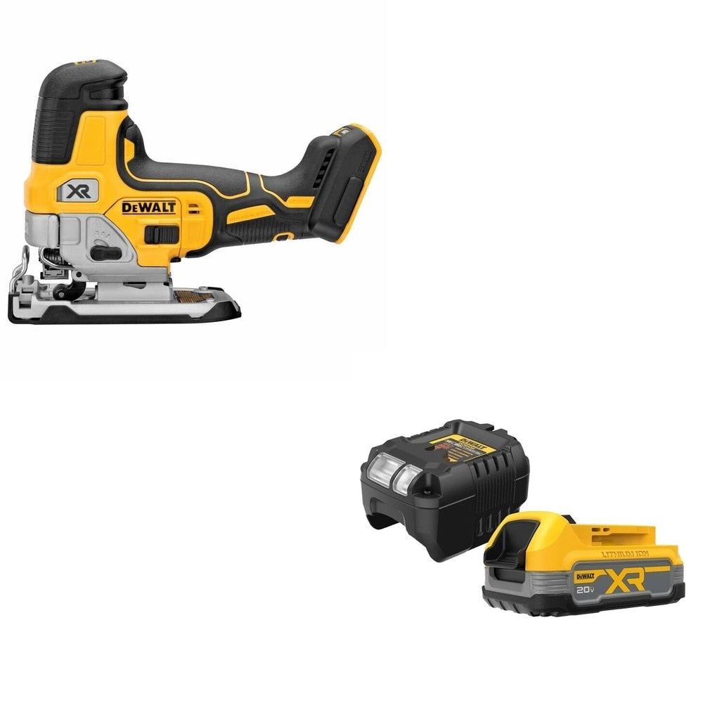 DeWalt DCS335B 20V Max XR Jig Saw Tool w/ FREE DCBP034C 20V MAX Starter Kit