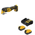 DeWalt DCS356B 20V MAX XR Multi-Tool W/ DCB205-2C 20V MAX 5Ah Battery Kit