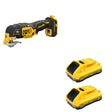 DeWalt DCB2104-2 20V MAX XR POWERPACK 4Ah Battery 2-Pack W/ DCS356B Oscillating Multi-Tool