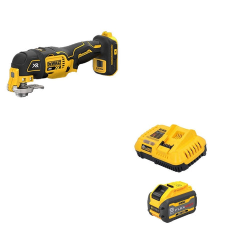 DeWalt DCB609C FLEXVOLT 20V/60V MAX 9.0Ah Battery Starter Kit W/ DCS356B Oscillating Multi-Tool