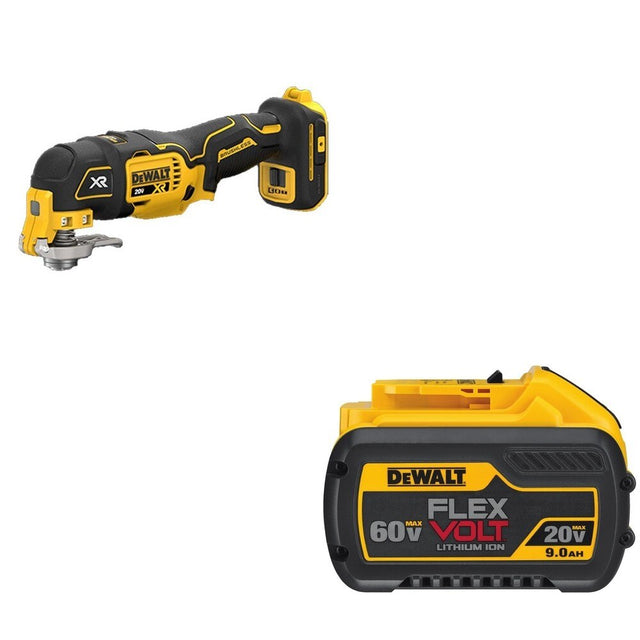 DeWalt DCB609 FLEXVOLT 20V/60V MAX 9.0Ah Battery W/ DCS356B Oscillating Multi-Tool