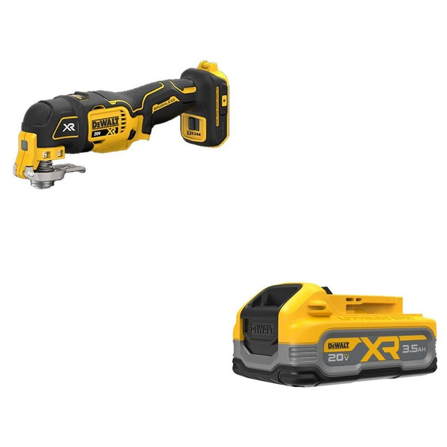 DeWalt DCBP320 20V MAX XR POWERSTACK 3.5Ah Battery W/ DCS356B Oscillating Multi-Tool