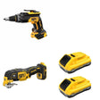 DeWalt DCB2104-2 POWERPACK 4Ah 2-Pack W/ DCF630B and DCS356B Oscillating Multi-Tool