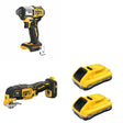 DeWalt DCB2104-2 POWERPACK 4Ah 2-Pack W/ DCS356B Oscillating Multi-Tool and DCF845B
