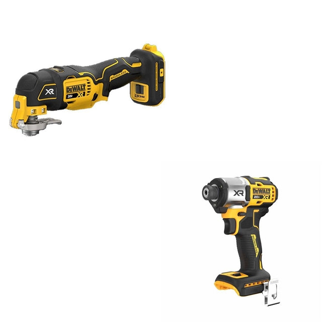 DeWalt DCS356B 20V MAX XR 3-Speed Oscillating Multi-Tool W/ DCF845B 3-Speed Impact Driver