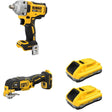 DeWalt DCF891B Mid-Range Impact Wrench W/ DCB2104-2 and DCS356B Oscillating Multi-Tool