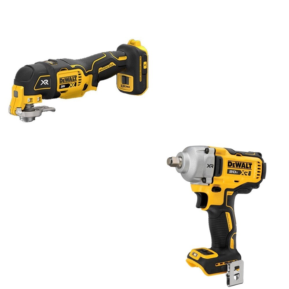 DeWalt DCF891B 20V MAX XR 1/2 in. Mid-Range Impact Wrench W/ DCS356B Oscillating Multi-Tool