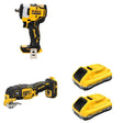 DeWalt DCB2104-2 20V MAX XR POWERPACK 4Ah Battery 2-Pack W/ DCF911B Impact Wrench and DCS356B