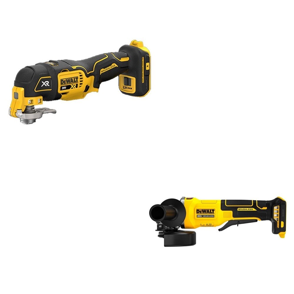 DeWalt DCS356B 20V MAX XR 3-Speed Oscillating Multi-Tool W/ DCG408B Paddle-Switch Grinder