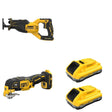 DeWalt DCB2104-2 POWERPACK 4Ah 2-Pack W/ DCS356B Oscillating Multi-Tool and DCS382B