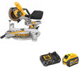 DeWalt DCS361B 20V MAX 7-1/4" Miter Saw, Bare W/ DCB606C 20V/60V MAX Starter Kit