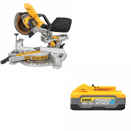 DeWalt DCS361B 20V MAX 7-1/4" Miter Saw W/ FREE DCBP520 20V Max 5Ah Battery