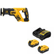 DeWalt DCS367B 20V MAX XR Recip Saw, Bare W/ DCB205-2C 20V MAX 5Ah Battery Kit